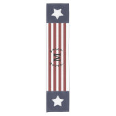 Modern Farmhouse Patriotic Americana 4 juli Korte Tafelloper (Voorkant)