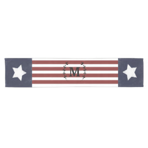 Modern Farmhouse Patriotic Americana 4 juli Korte Tafelloper