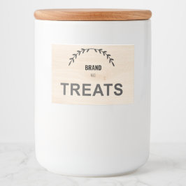 Modern Farmhouse Pet Food Container Label | Custom Voedselcontainer Etiket