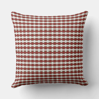 Modern Farmhouse Red White Sage Christmas Plaid Kussen