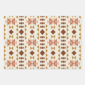 Modern Farmhouse Rustic Terracotta Geometric Art Inpakpapier Vel (Voorkant 3)