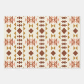 Modern Farmhouse Rustic Terracotta Geometric Art Inpakpapier Vel (Voorkant)