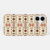 Modern Farmhouse Rustic Terracotta Geometric Art iPhone 16 Hoesje (Achterkant horizontaal)