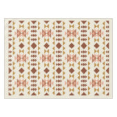Modern Farmhouse Rustic Terracotta Geometric Art Tafelkleed (Voorkant (Horizontaal))