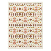 Modern Farmhouse Rustic Terracotta Geometric Art Tafelkleed (Voorkant)