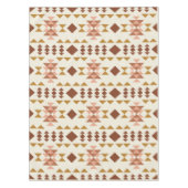 Modern Farmhouse Rustic Terracotta Geometric Art Tafelkleed (Voorkant)