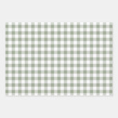 Modern Farmhouse Sage Green Holiday Gift Inpakpapier Vel (Voorkant 3)
