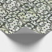 Modern Farmhouse Swirls Black n White Decoupage Cadeaupapier (Hoek)