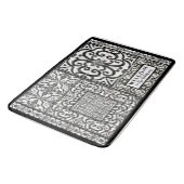 Modern Farmhouse Welcome Black and White Family Badmat (Gekanteld)