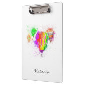 Modern Fashionable Trendy Bright. Jouw naam toevoe Klembord (Links)