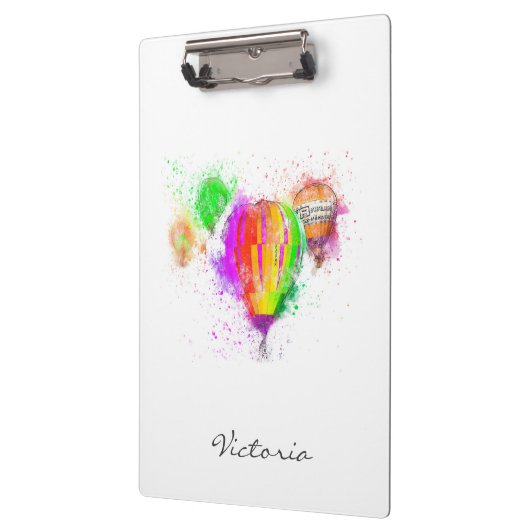 Modern Fashionable Trendy Bright. Jouw naam toevoe Klembord (Links)