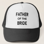 Modern Father Bride Wedding Trucker Pet (Voorkant)