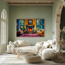 Modern Fauvism Art Collectie - Levendige kleuren Poster