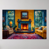 Modern Fauvism Art Collectie - Levendige kleuren Poster (Voorkant)