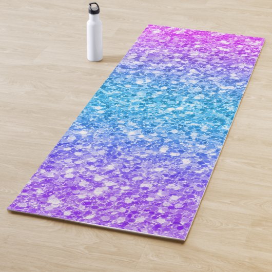 Modern Faux Glitter Ombre Yogamat (In situ)