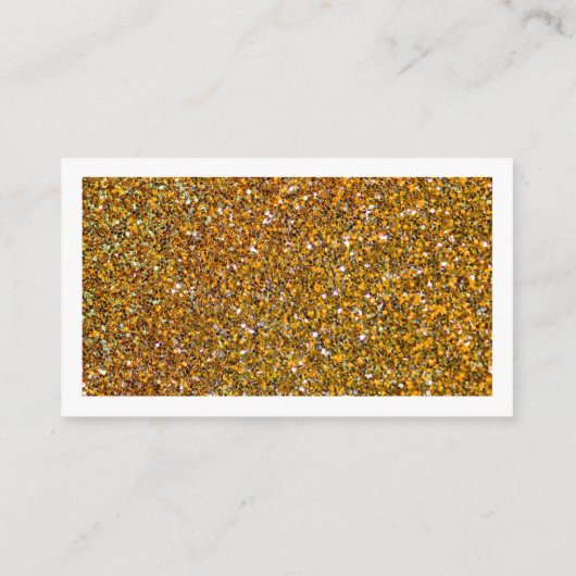 Modern Faux Gold | Aangepast Christelijk glitter Visitekaartje (Achterkant)