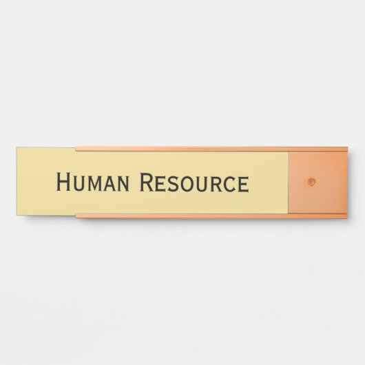 Modern Faux Gold Black Kantoor Room Department Nam Deurbordje (Voorkant)