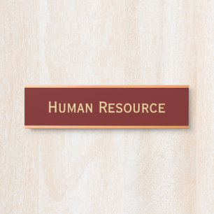 Modern Faux Gold Brown Kantoor Room Department Nam Deurbordje