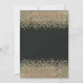 Modern Faux Gold Diamonds Masquerade Quinceañera Kaart (Achterkant)