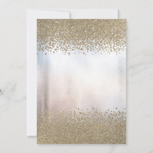 Modern Faux Gold Diamonds Metallic Afstuderen Kaart (Achterkant)