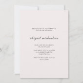 Modern Faux Gold en Blush Photo Graduation Party Kaart (Achterkant)