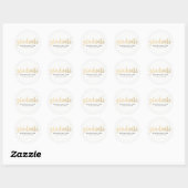 Modern Faux Gold Foil Afstuderen Ronde Sticker (Vel)