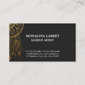 Modern Faux Gold Foil Bohemian Dream Catcher Visitekaartje (Achterkant)