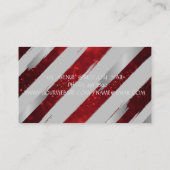 Modern, Faux Gold Foil Brush Stroke, Glitter Visitekaartje (Achterkant)