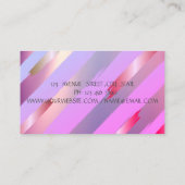 Modern, Faux Gold Foil Brush Stroke Visitekaartje (Achterkant)