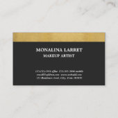 Modern Faux Gold Foil Flourish Pattern Visitekaartje (Achterkant)