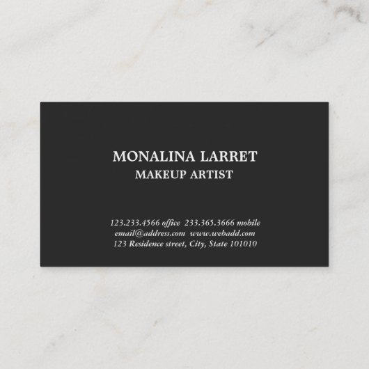 Modern Faux Gold Foil Zee Shell Visitekaartje (Achterkant)