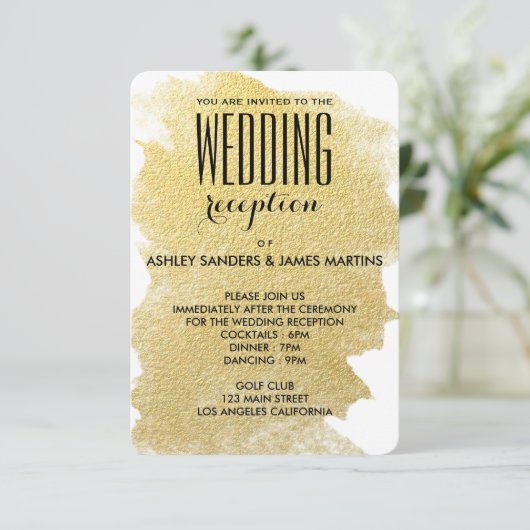 MODERN FAUX GOLD KAART (Staand voorkant)