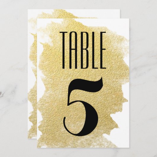 MODERN FAUX GOLD KAART (Voorkant / Achterkant)