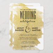 MODERN FAUX GOLD KAART (Voorkant / Achterkant)