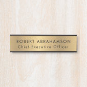 Modern Faux Gold Kantoor deurborden teken Deurbordje (Voorkant)