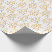 Modern Faux Gold-kerstboompatroon Cadeaupapier (Hoek)