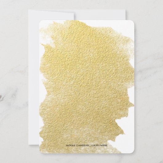 MODERN FAUX GOLD SAVE THE DATE (Achterkant)