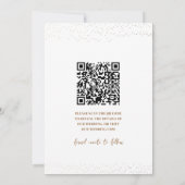 Modern Faux Gold Save the Date Typography Kaart (Achterkant)