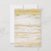 Modern Faux Gold Script Bedankkaart (Achterkant)