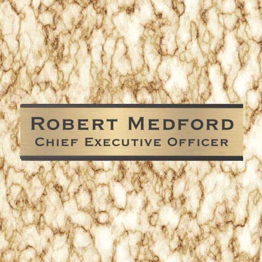 Modern Faux Gold Signs Deurgebrandnaam Bord Deurbordje