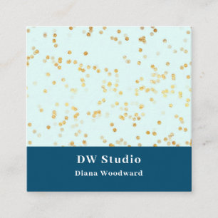 Modern Faux Gold Sparkles Visitekaartje