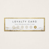 Modern faux gouden luxe visitekaartje (Voorkant)