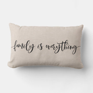 Modern Faux-linnen citaat Lumbar Pillow Kussen