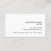 Modern Faux Metal Circuit Board Computer Reparatio Visitekaartje (Achterkant)