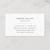 Modern Faux Roos Gold Abstract script Visitekaartje (Achterkant)