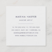 Modern Faux Roos Gold Abstract Vierkante Visitekaartje (Achterkant)