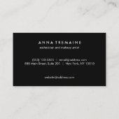 Modern Faux Roos Gold Foil Beauty Salon Visitekaartje (Achterkant)