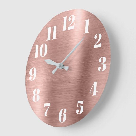 Modern Faux Roos Gold Foil Grote Klok (Hoek)