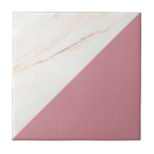 Modern Faux Roos Gold Marble Tegeltje (Voorkant)