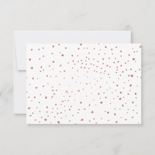 Modern Faux Roos Gold Script Bedankkaart (Achterkant)